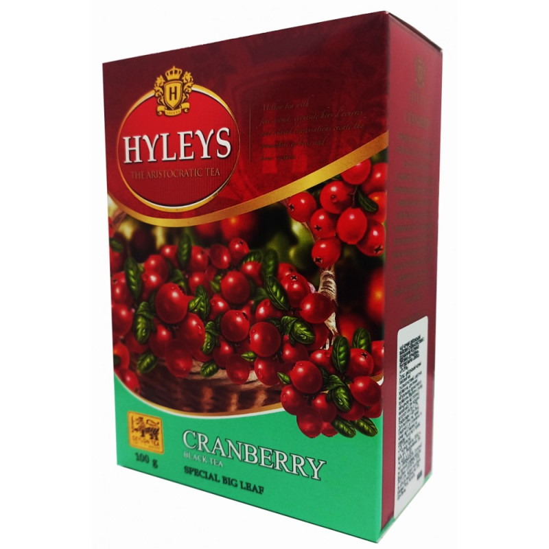 Hyleys liellapu melnā tēja ar dzērvenēm 100 g