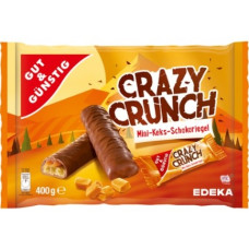 GG mini šokolādes batoniņi Crazy Crunch 400g