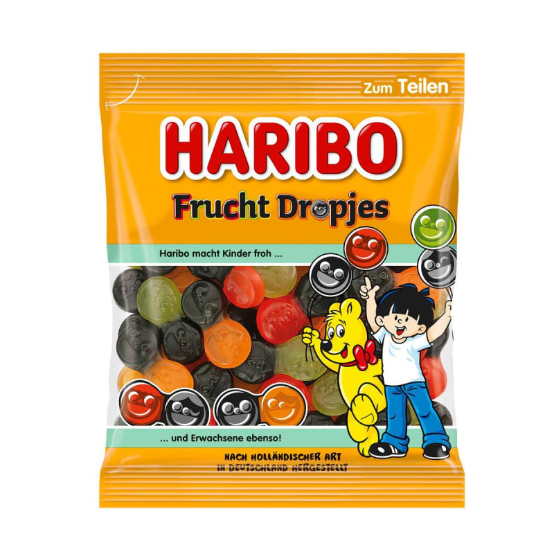 Haribo Fruit Dropjes želejveida konfektes 160g.