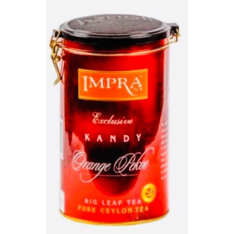 Impra Kandy Exclusive  lielu lapa melna tēja (metāla bundžā), 250g