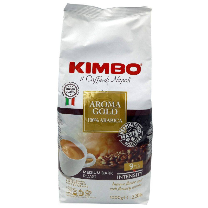 KIMBO Aroma Gold Espresso Italiano kafijas pupiņas 1 kg