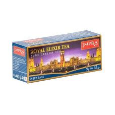 Impra Royal Elixir Classic melnā tēja ar bergamoti un citronu paciņās 50g 2 g x 25 gab