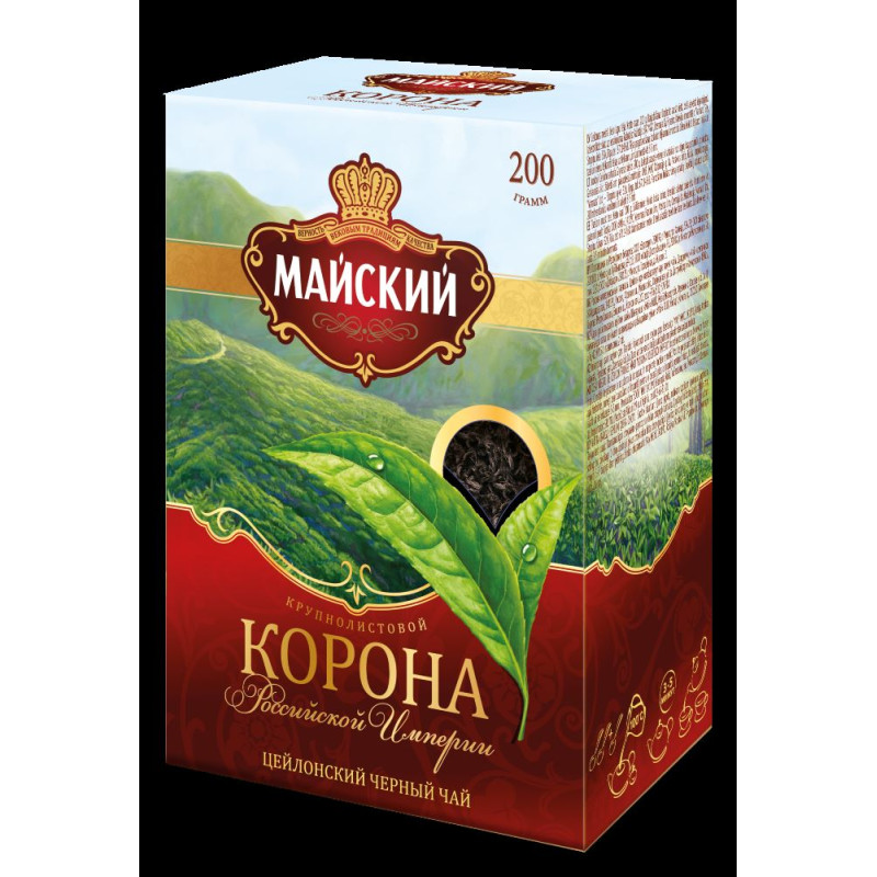 Tēja MAJSKIJ beramā, "Korona" 200 g