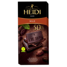 Heidi tumšā šokolāde 50% cocoa 80g