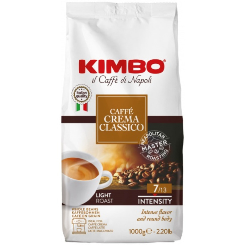 Kimbo caffe crema classico kafijas pupiņas 1 kg