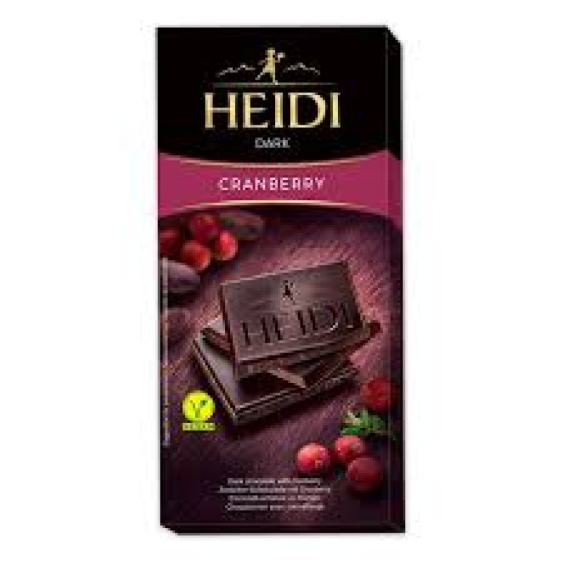 Heidi tumšā šokolāde Cranberry 80g