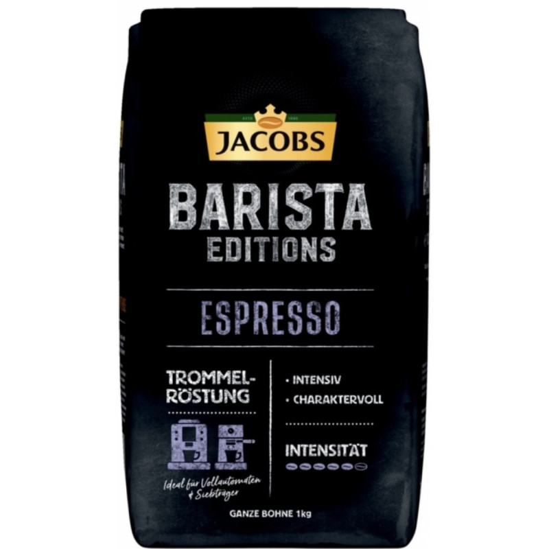 Jacobs barista editions espresso kafijas pupiņas 1 kg.