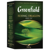 Greenfield Flying Dragon Green Tea beramā liellapu zaļā tēja 100 g