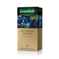 Greenfield "Blueberry Nights" melnā tēja 25x1.5g