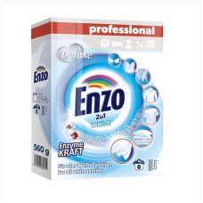 Enzo Deluxe  veļas pulveris baltiem un gaišiem audumiem 8 mazg. reizēm 560g