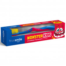 Truesmile bērnu zobu pasta ar zemeņu garš 75ml + zobu birste