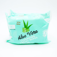 XBC attīrošas mitrās salvetes sejai Aloe Vera 2x25gab