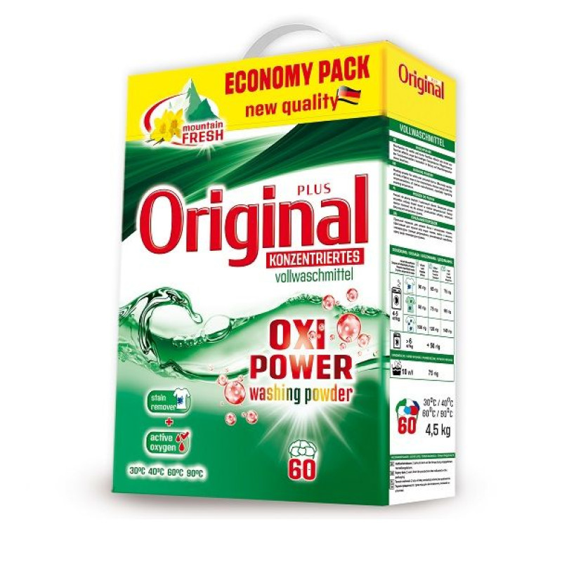 Original veļas mazg. pulveris 60 mazg. 4,5kg (universal)