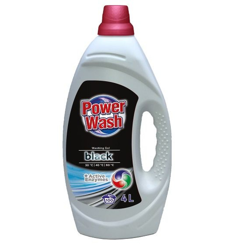 Power Wash  92mazg./4L  veļas mazg. Želeja BLACK