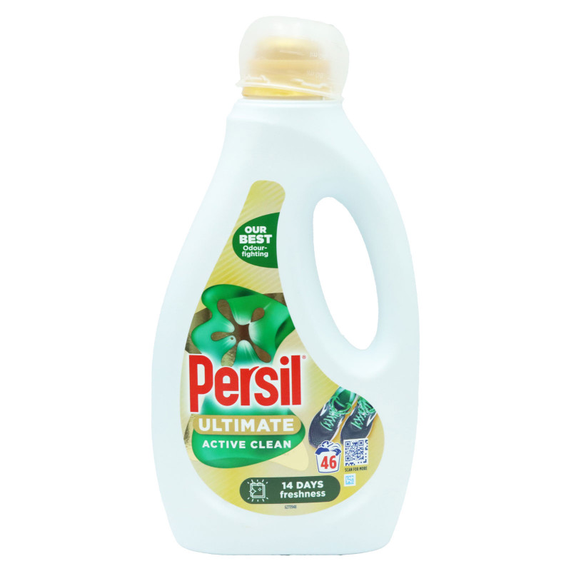 Persil šķidrais veļas mazgāšanas līdzeklis Ultimate Liquid Active Clean 46reizēm 1,24L
