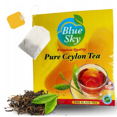 Blue Sky Ceylon black tea in sachets, 100 sachets of 2 g.