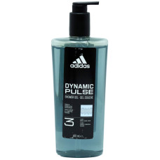Adidas dušas želeja 3in1 Dynamic Pulse ar dozatoru 600ml