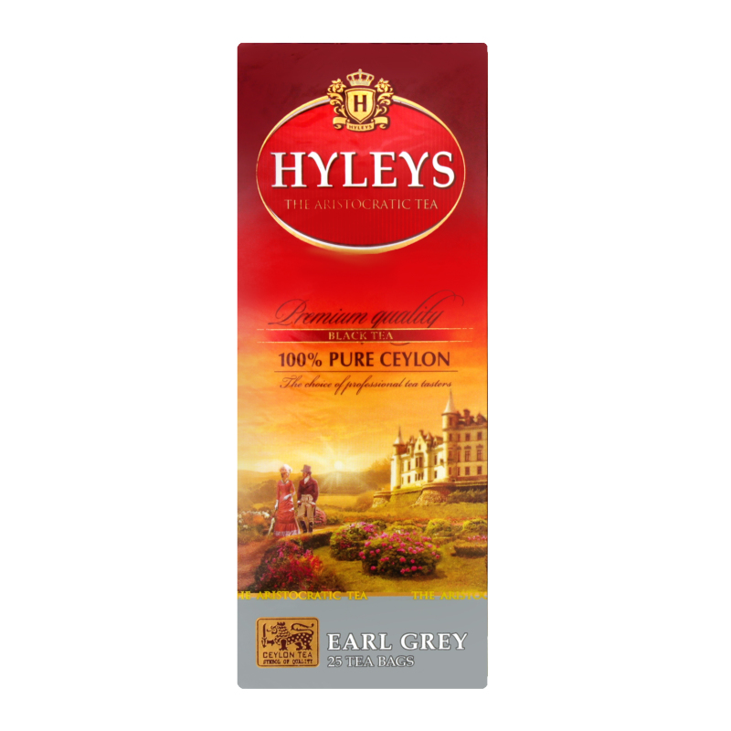 Hyleys ERL GREY melna tēja paciņas 25x2g