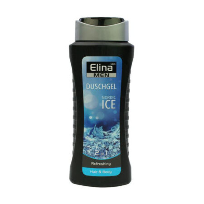 Elina atsvaidzinoša dušas želeja vīriešiem Nordic Ice Refreshing Hair & Body 300ml