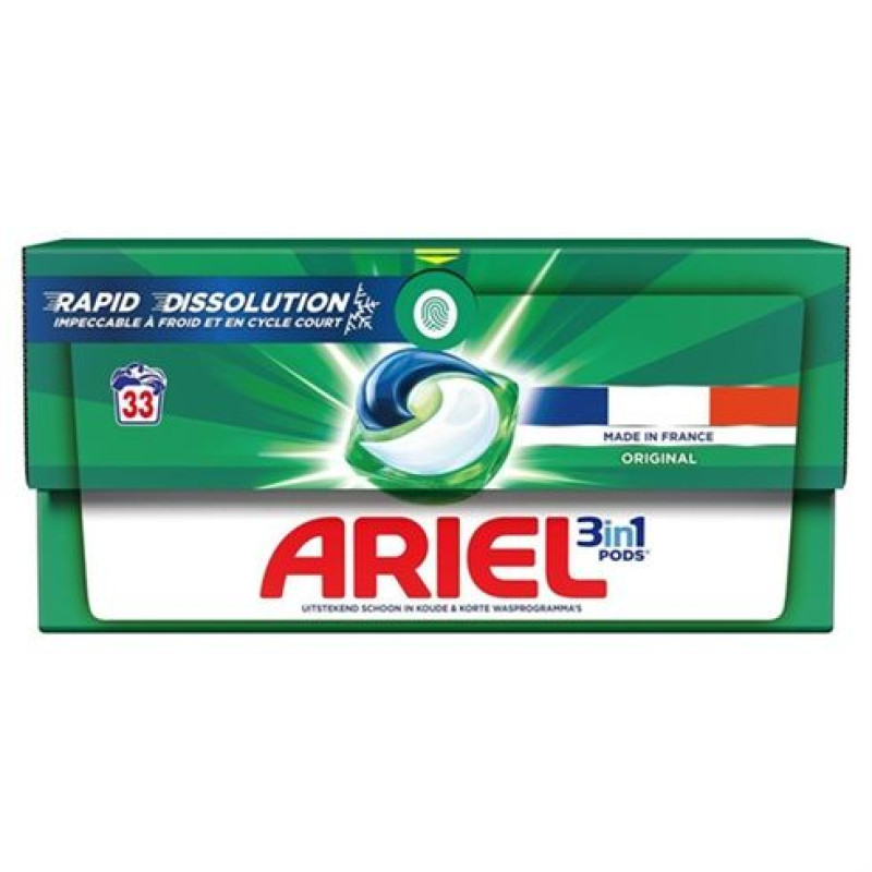 Ariel 3in1 Original veļas mazgāšanas kapsulas  33 gab.