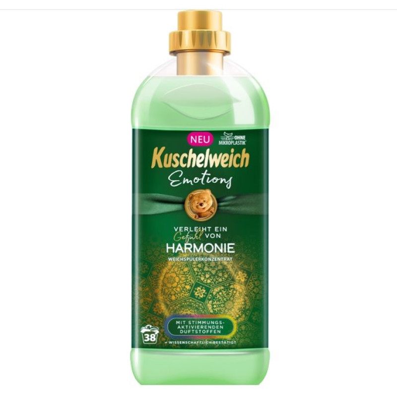 Kuschelweich Emotions Green  veļas mīkstinātājs 38m/1L