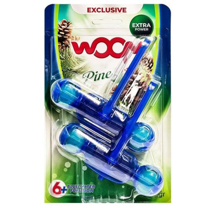 Woom Bluewater  tualetes pakaramie Priede (nokrāso ūdeni zilā krāsā) 2x 55g