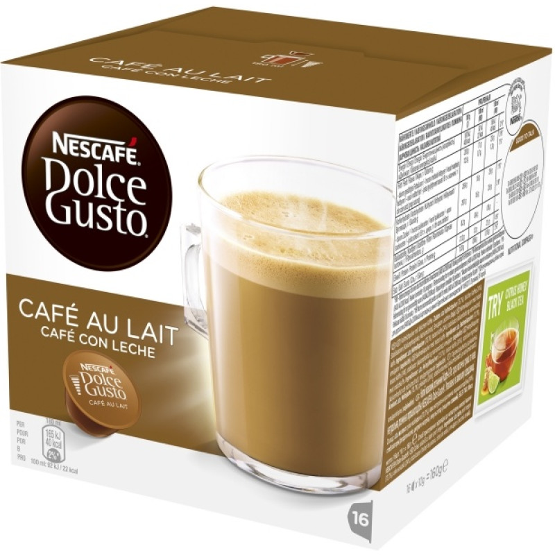 Nescafe Dolce Gusto Cafe au Lait kafijas kapsulas 16gab/160g