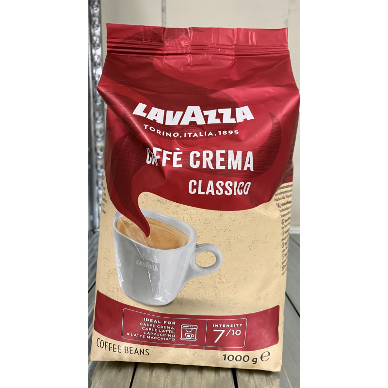 Lavazza crema classico kafijas pupiņas 1 kg.