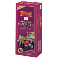 Impra Wildberry  melnā tēja ar meža ogu paciņās 50g 2 g x 25 gab.