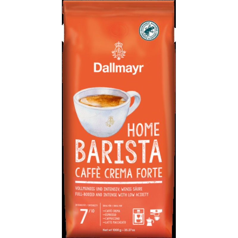 Dallmayr Home Barista Caffe Crema Forte kafijas pupiņas 1kg