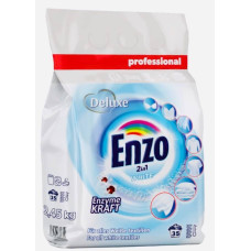 Deluxe Enzo White Professional 2in1 pulveris baltai veļai x35 2.45kg