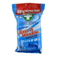 Green Shield 4in1 QUICK DRYING mitrās salvetes stikla virsmam un logiem Glass&Window 70gab.