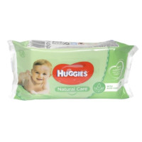 HUGGIES bērnu mitrās salvetes 56 gab. NATURAL CARE