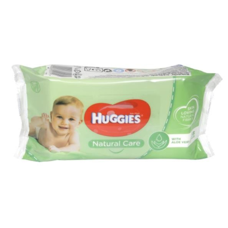 HUGGIES bērnu mitrās salvetes 56 gab. NATURAL CARE