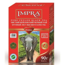 Impra PURE CEYLON BLACK TEA черный чай ПРЕМИУМ крупнолистовой 90гр.