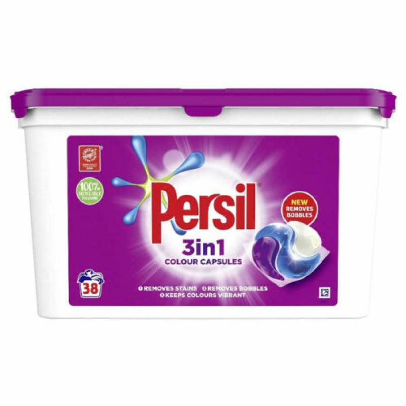 Persil Power Caps veļas mazgāšanas kapsulas Colour krāsainai veļai 38gb