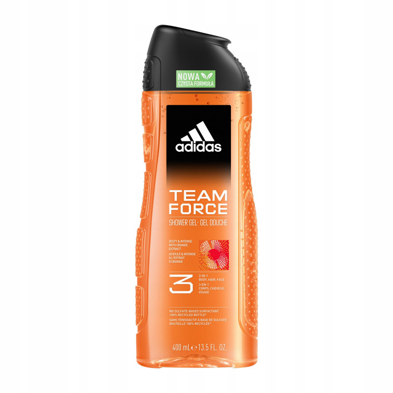 Adidas dušas želeja 3in1 Team Force 400ml