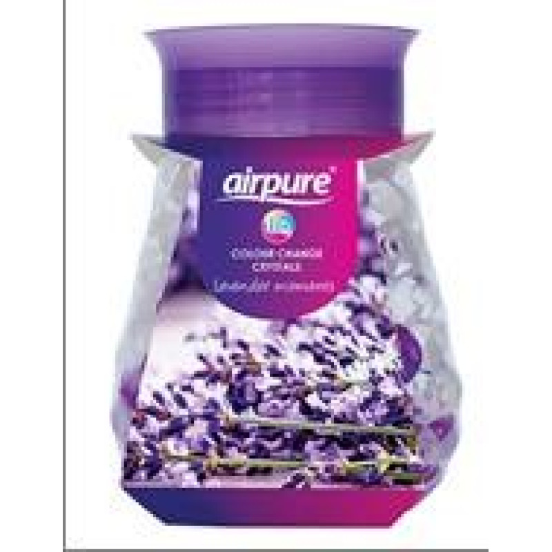 Airpure želejveida gaisa atsvaidzinātājs Led Colour Change Crystals ar lavandas smaržu 300g