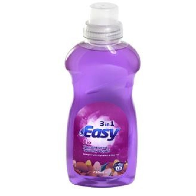 EASY 3in1 veļas mazgāšanas līdzeklis 750ml BIO 15 mazgāšanas reizes