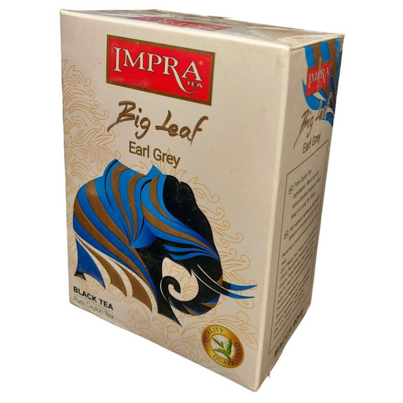 Impra Big Leaf Earl Grey beramā lielo lapu melnā tēja ar bergamoti 90 g