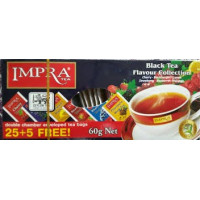 Impra Black Tea Flavour Collection 6 veidu 100% tīra Ceilonas melnā tēja paciņās 60g (30 gab.)