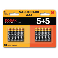 Kodak XTRALIFE ALKALINE AAA baterijas X10gab.