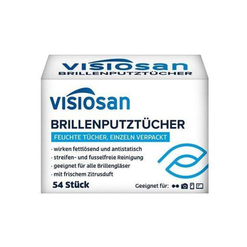 Visiosan 54gab Brillenputz brilles tīrīšanas salvetes