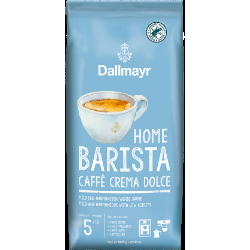 Dallmayr Home Barista Caffe Crema Dolce kafijas pupiņas 1kg