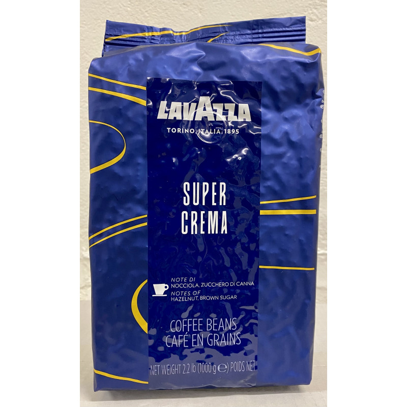 Lavazza  super crema kafijas pupiņas 1 kg.