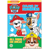 Paw Patrol krāsojamā aktivitāšu grāmatiņa Colour by Number 1gab.