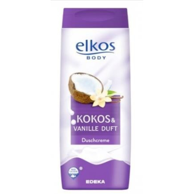 Elkos dušas želeja krēms Kokos und Vanille duft 300ml