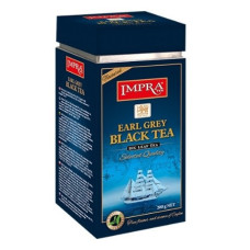 Impra Earl Grey beramā lielo lapu melnā tēja ar rudzupuķu ziedlapiņām un bergamoti  (metāla bundžā), 200g