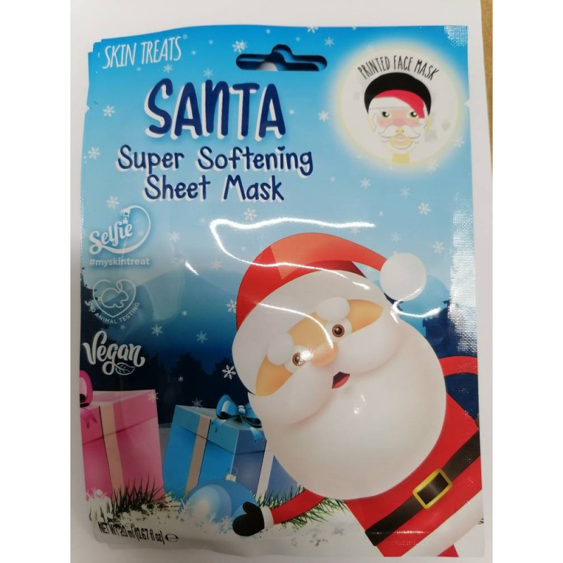 Skin Treats sejas maska Hydrogel Glitter SANTA