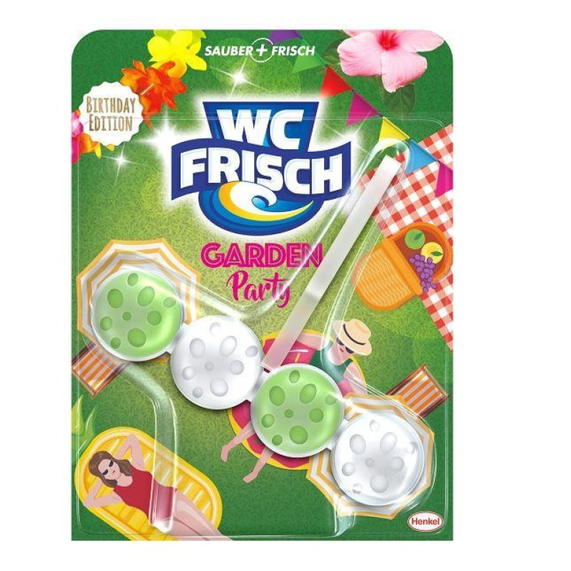 WC Frisch 50g 4 tualetes atsvaidzinātājs Garden Party